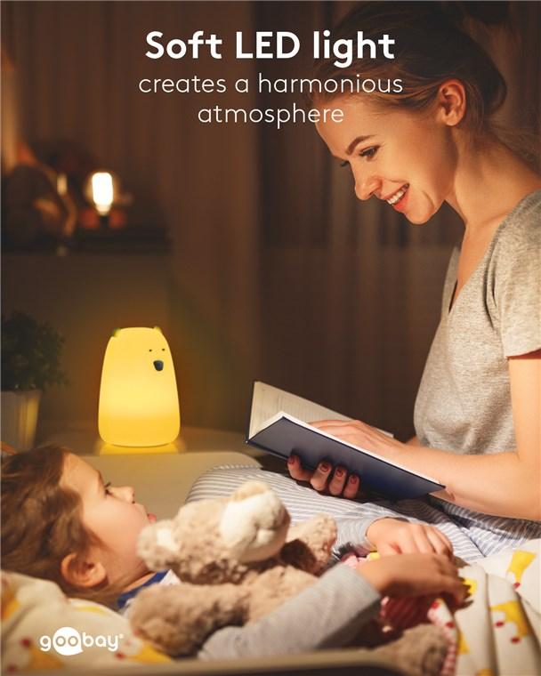 Veilleuse led ours polaire rechargeable rgb