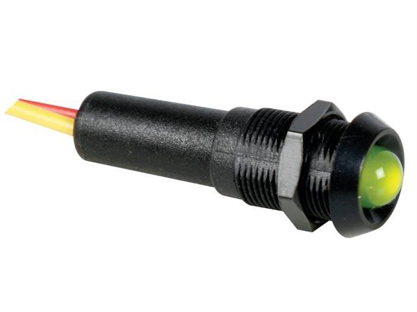 Indicateur lumineux en métal 10mm, indicateur d'alimentation