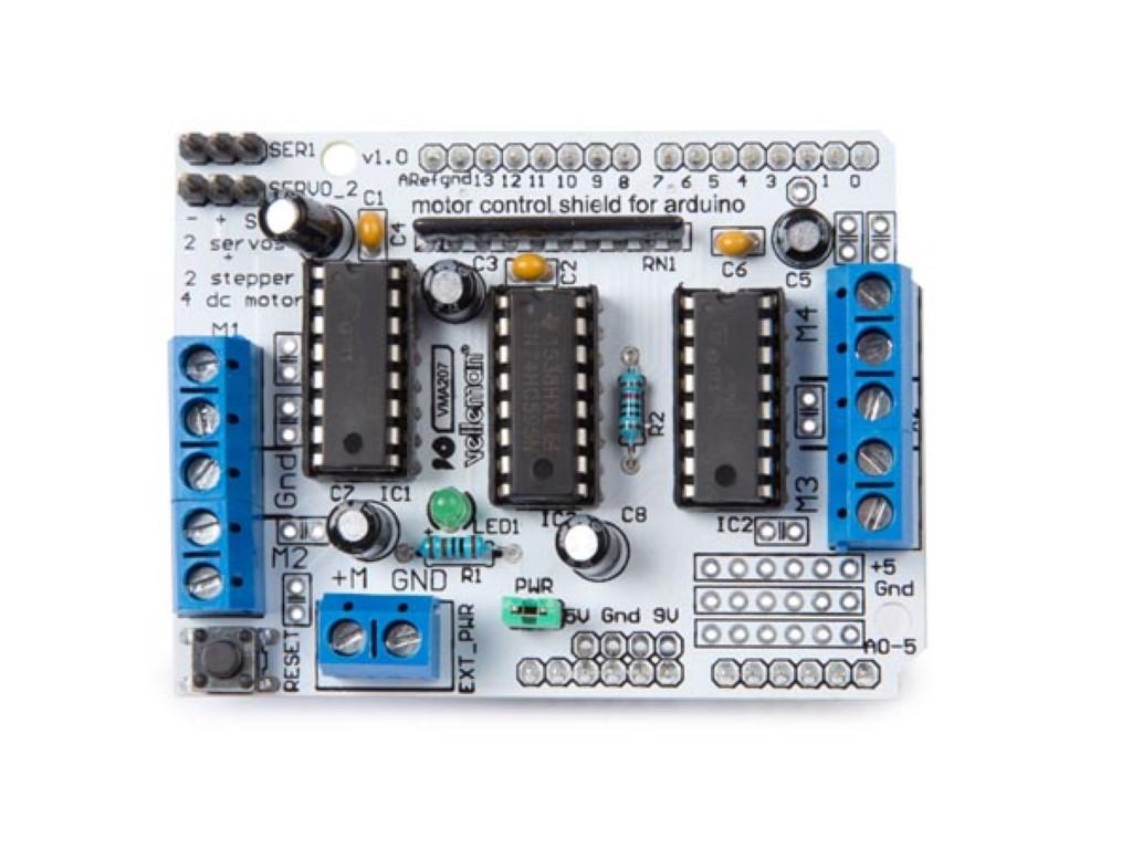 Shield contôleur de moteurs l293d pour arduino®