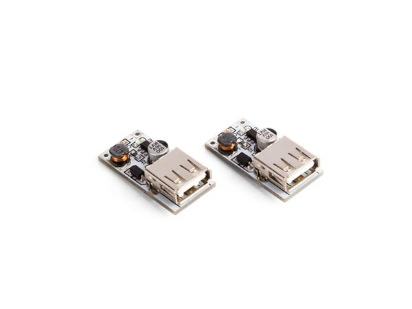Module boost dc-dc / (2.5 v-5 v) 600 ma vers usb 5 v (2 pcs)