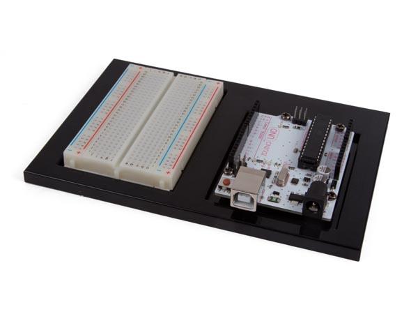 Support de projet pour carte de développement arduino® uno + platine d'expérimentation