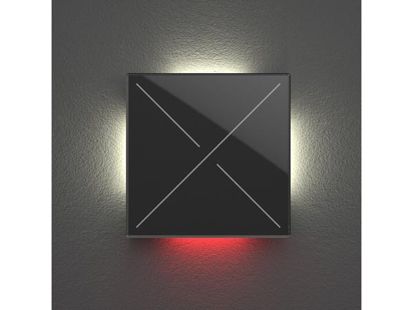 Module de commande edge lit avec 4 touches tactiles, noir mat