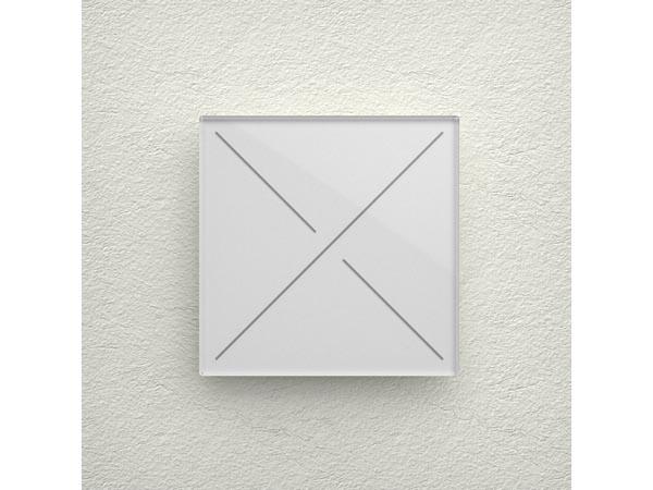 Module de commande edge lit avec 4 touches tactiles, pur blanc mat