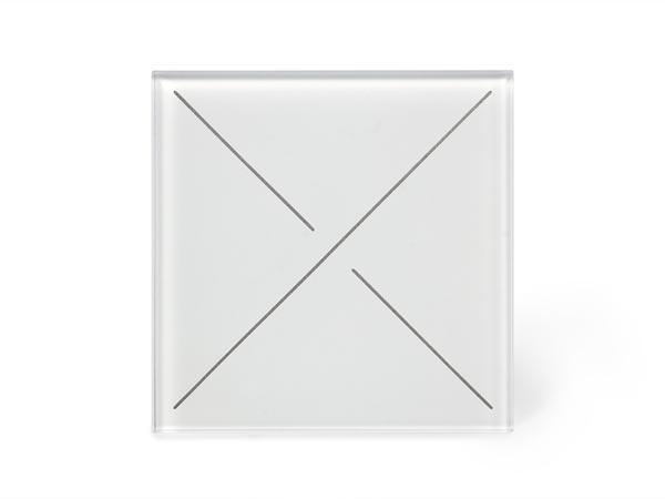 Module de commande edge lit avec 4 touches tactiles, pur blanc mat