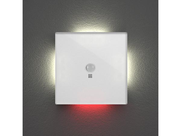 Module de commande edge lit avec détecteur de mouvement et de crépuscule, pur blanc mat
