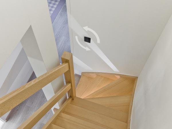 Module de commande en finition verre avec touches tactiles doubles, noir