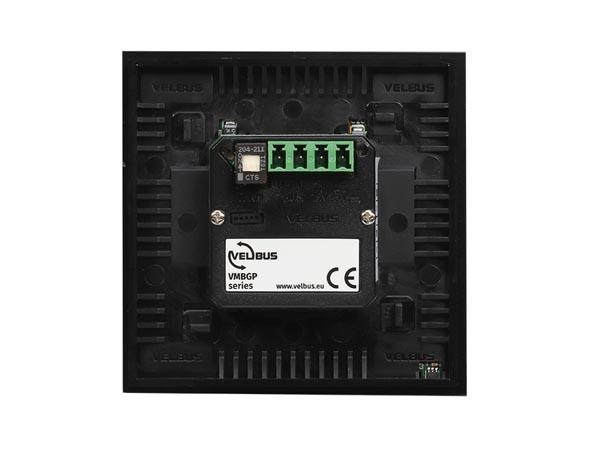 Module de commande en finition verre à écran oled et avec contrôleur de température, noir