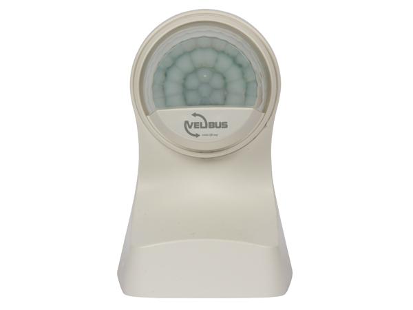 Détecteur de mouvement et de crépuscule avec capteur de température pour l'extérieur, blanc