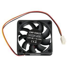 Ventilateur cc 12v 60mm, sortie 3 fils pour contrôle de vitessse, spécial carte mère/pc