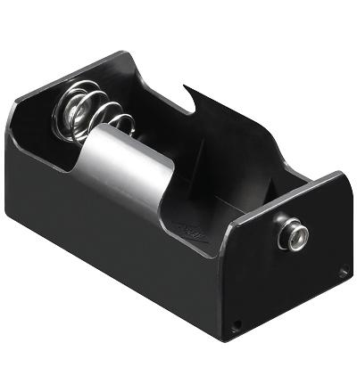 Coupleur de 1 x pile d (r20) sortie contact a pression 69x23.5x27.5mm