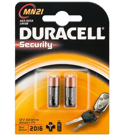 E44-Pile lr 23 a gp23a / (mn21) 12v duracell blister de 2 pieces à 2,90 € ( Piles GP23A)