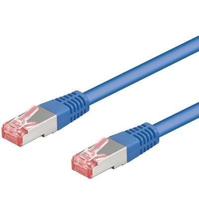 Cat 6-050 sstp pimf blue 0.50m