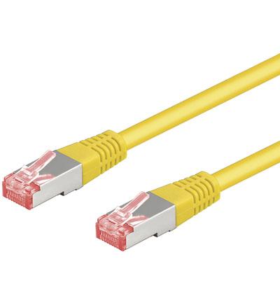 Cat 6-050 sstp pimf yellow 0.50m