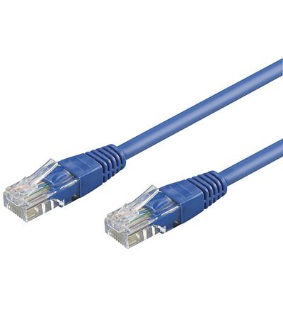 Cat 5-100 utp blue 1m