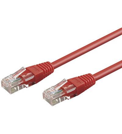 Cat 5-100 utp red 1m