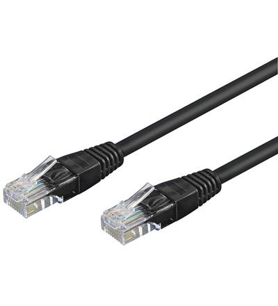 Cat 5-100 utp black 1m