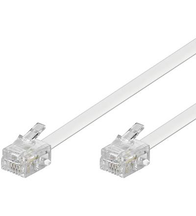 Tel 6p4c/rj11 300 white 3m