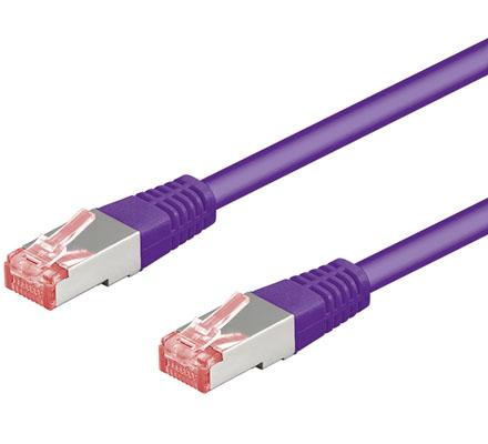 Cat 6-025 sstp pimf violett 0.25m