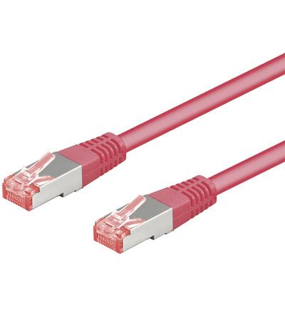 Cat 6-050 sstp pimf magenta 0.50m