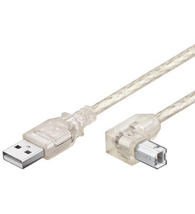 Usb ab 100 90° hispeed trans 1m
