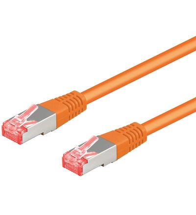 Cat 6a-050 sstp pimf orange 0.50m