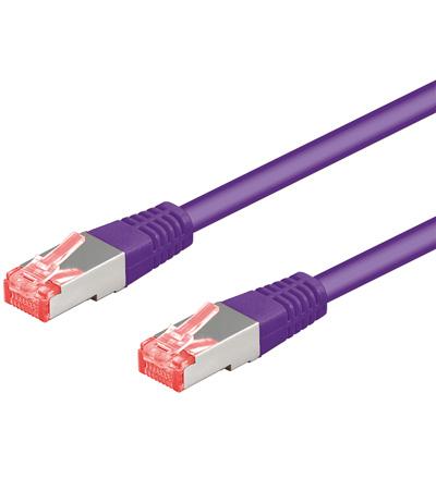 Cat 6a-050 sstp pimf violett 0.50m