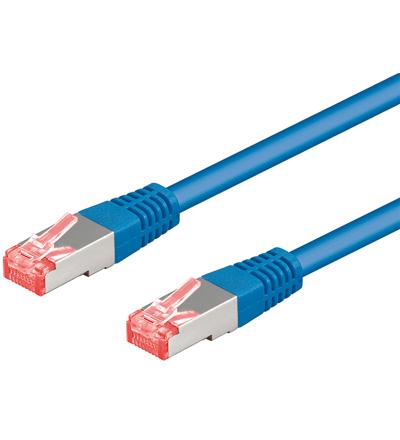 Cat 6a-100 sstp pimf blau 1m