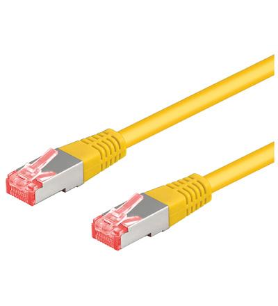 Cat 6a-200 sstp pimf gelb 2m