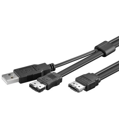 Cordon informatique  sata esatap/esata usb power l= 1m