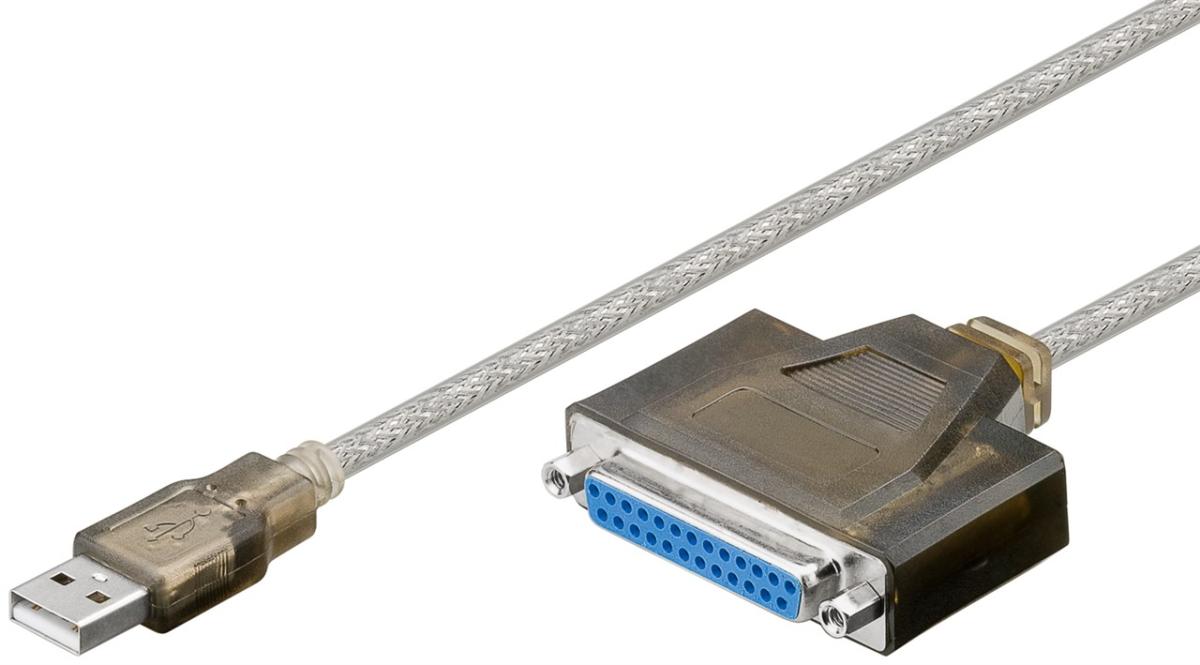 Connecteur usb 2.0 (type a) > prise femelle sub-d 25 ieee 1284 (imprimante)