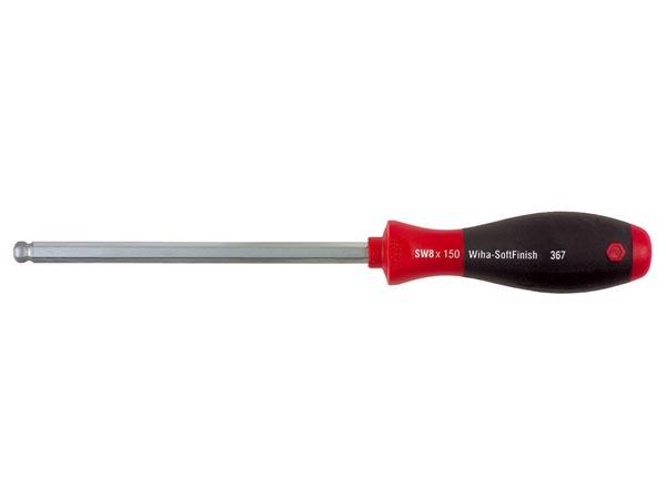 Tournevis six pans à tête sphérique softfinish 5.0 x 100mm - wiha