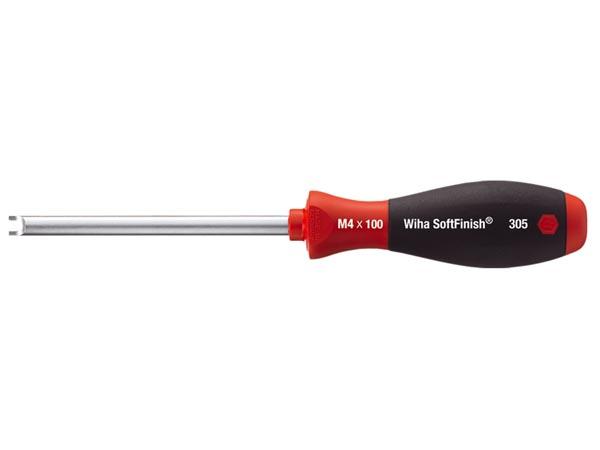 Tournevis softfinish pour écrous à fente - m3 x 100mm - wiha