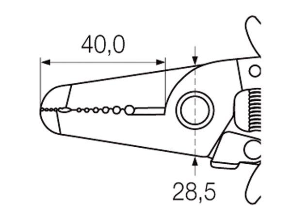 E44-Pince à dénuder les câbles de 04 à 1.3 mm - wiha à 34,90 €