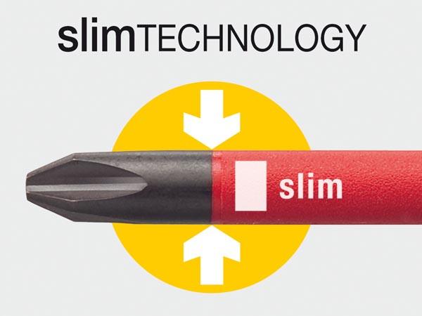 Tournevis plat slimfix softfinish vde/gs 4 x 100mm - wiha