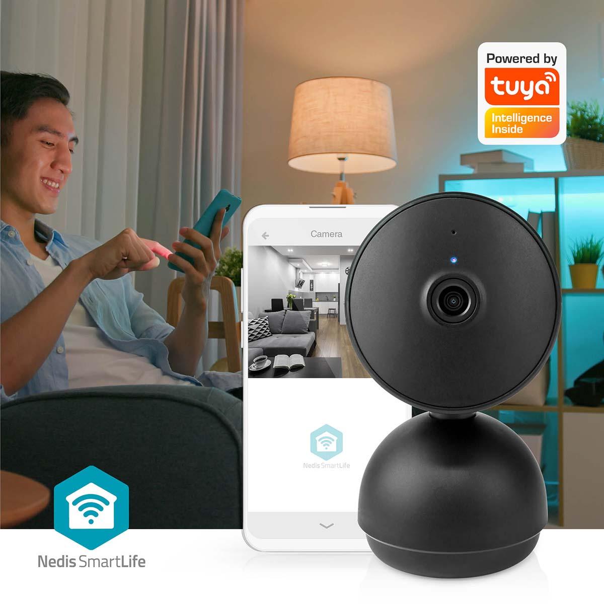 Caméra intérieure smartlife wi-fi / full hd 1080p / microsd (non inclus) / capteur de mouvement / vision nocturne
