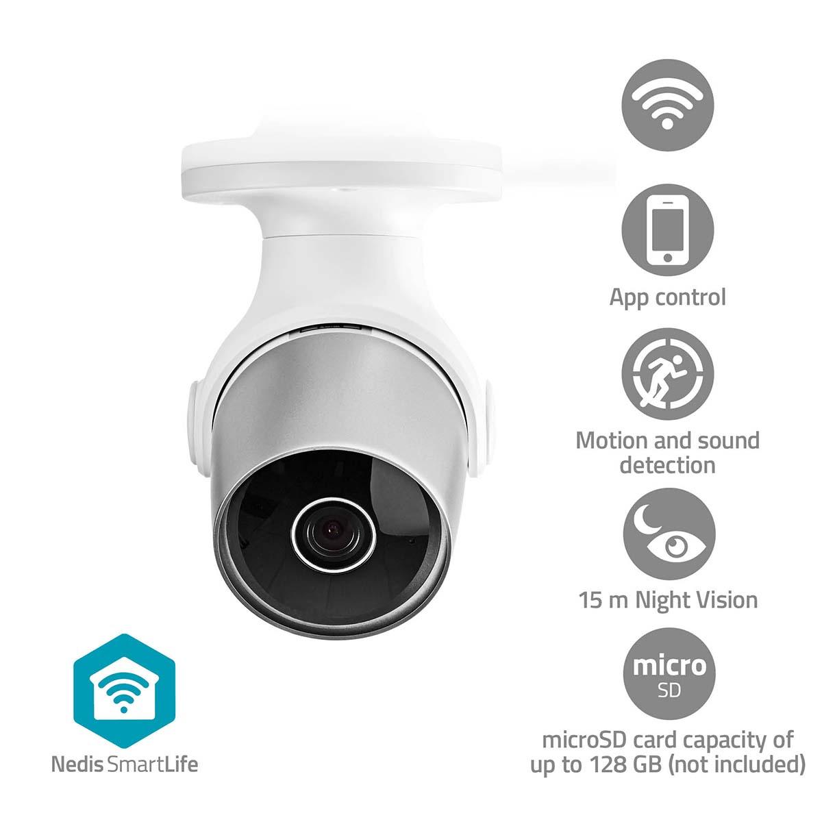 Caméra extérieure wi-fi ip65 full hd 1080p avec capteur de mouvement
