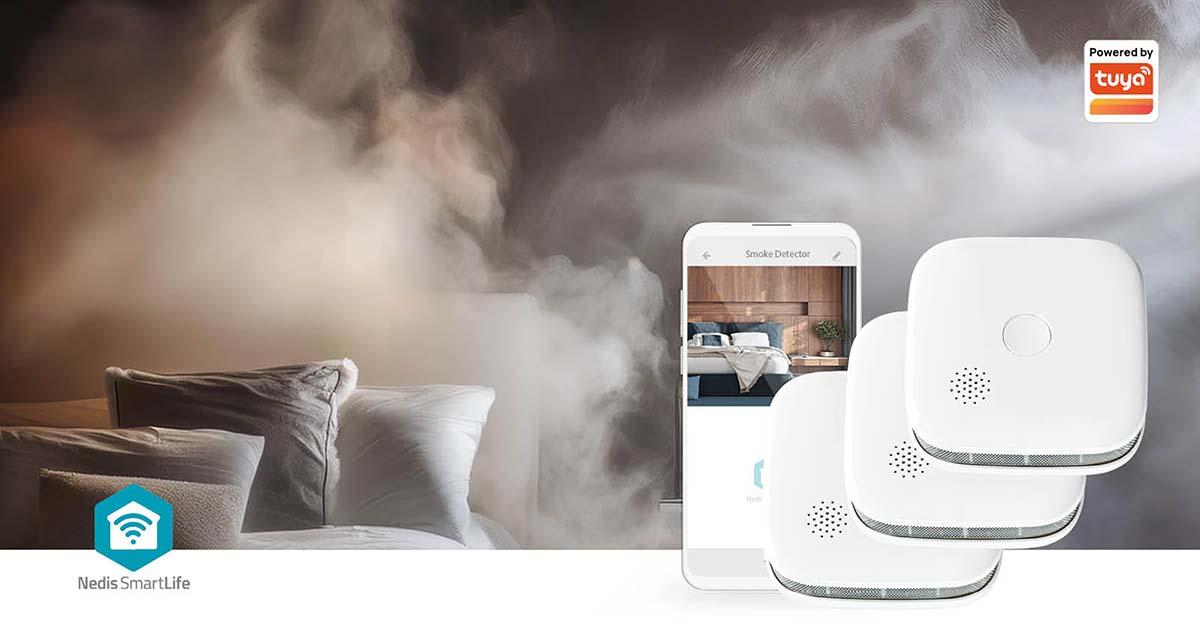 3 détecteurs de fumée smartlife