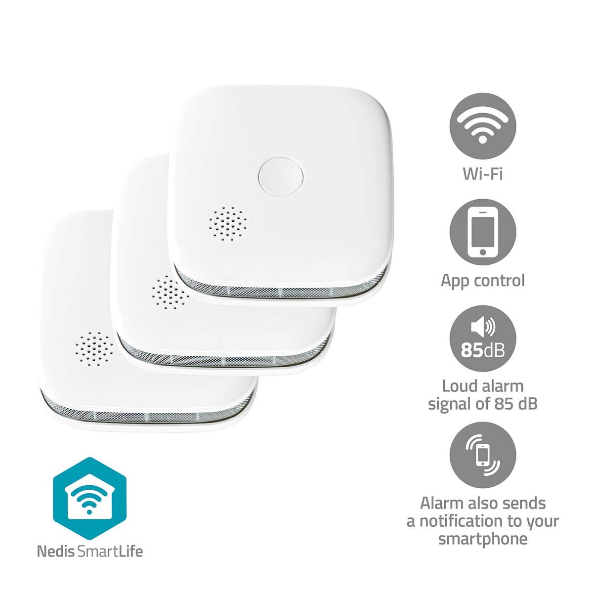 3 détecteurs de fumée smartlife