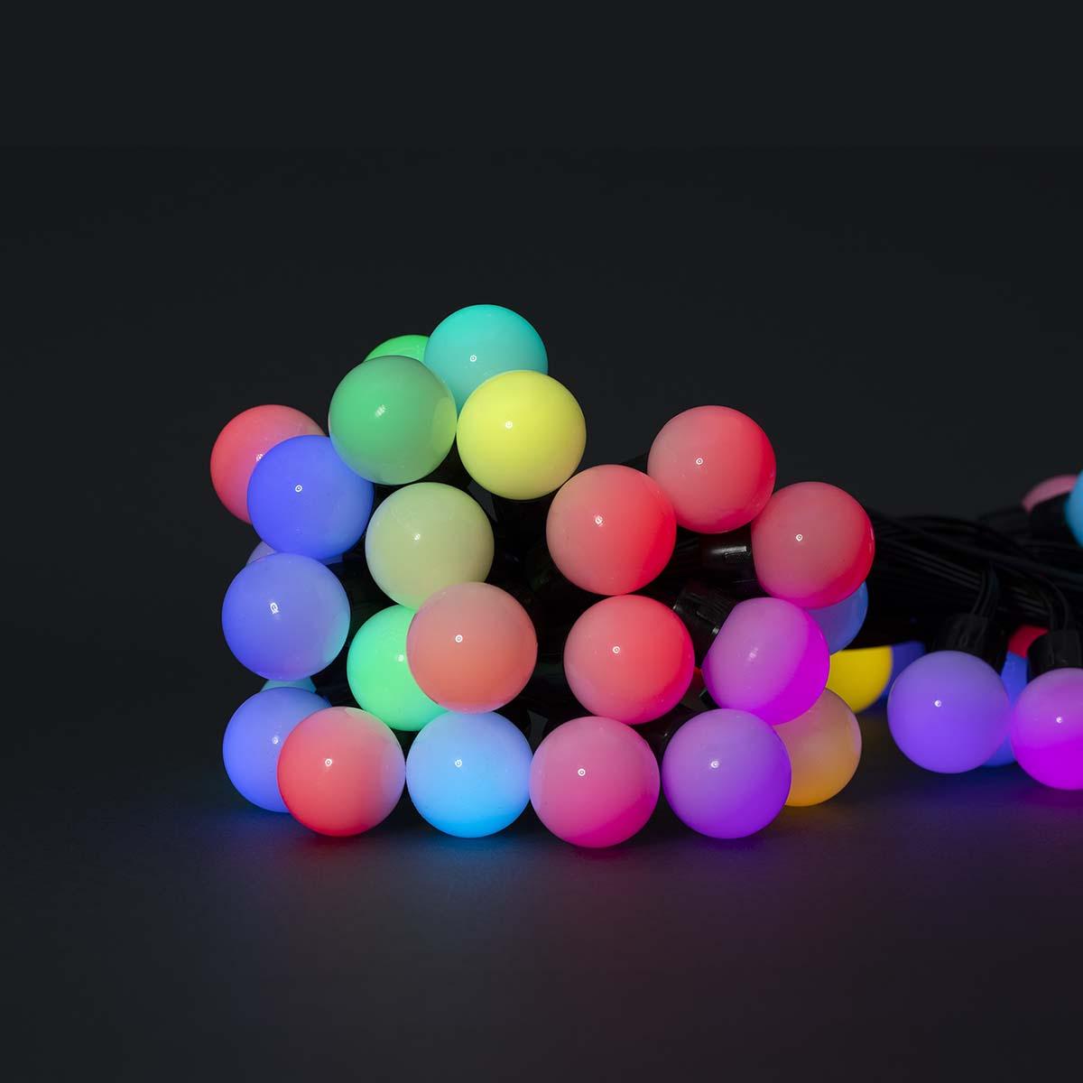 Guirlande 48 lampes à leds couleurs - wi-fi - rgb - 48 led's - 10.8 m - android? / ios