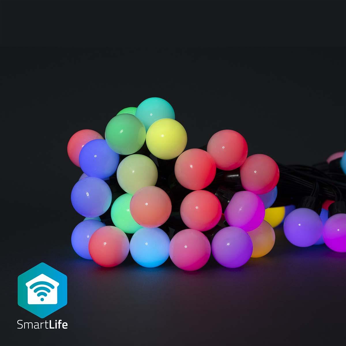 Guirlande 48 lampes à leds couleurs - wi-fi - rgb - 48 led's - 10.8 m - android? / ios
