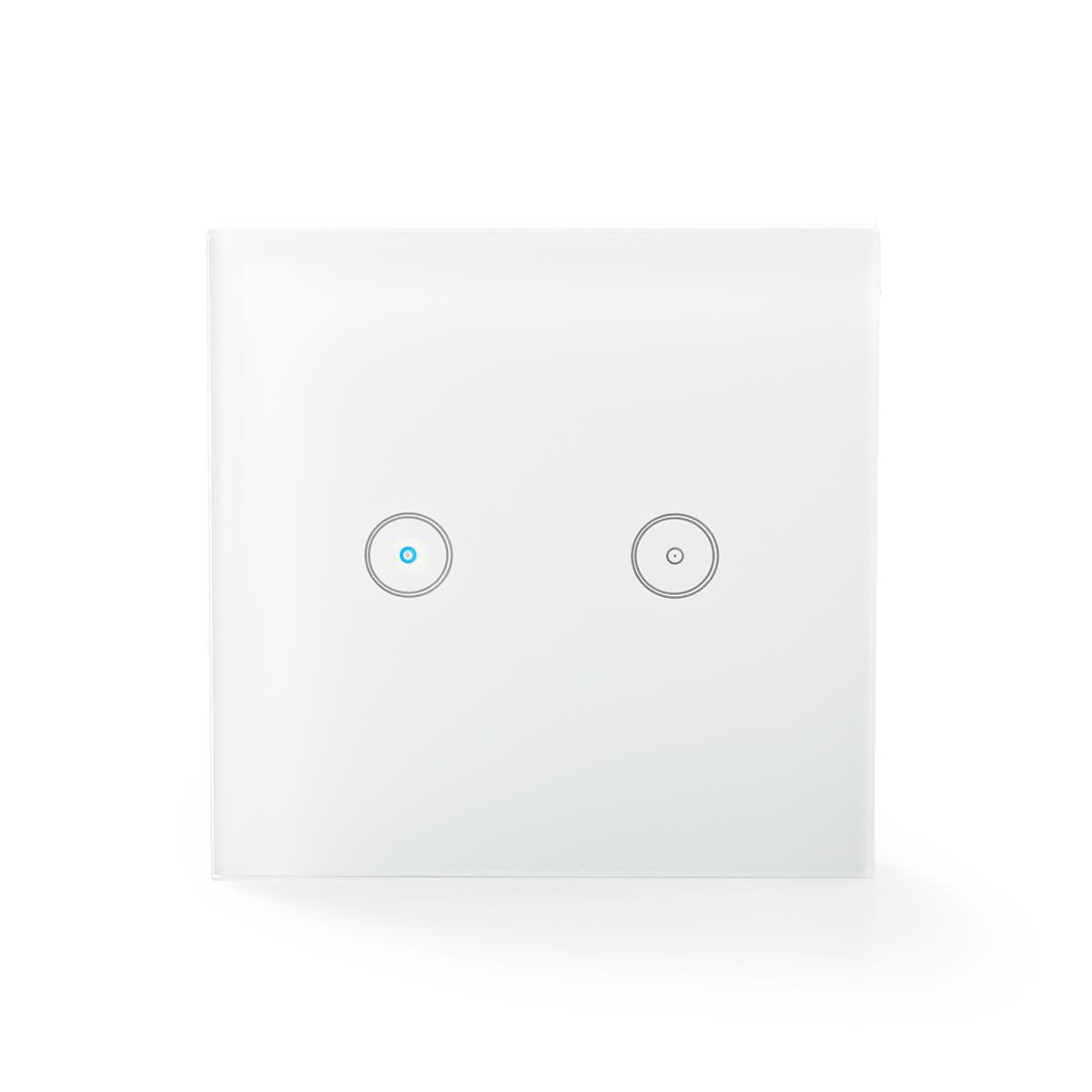 Commutateur mural smartlife  wi-fi  double  montage mural  1000 w