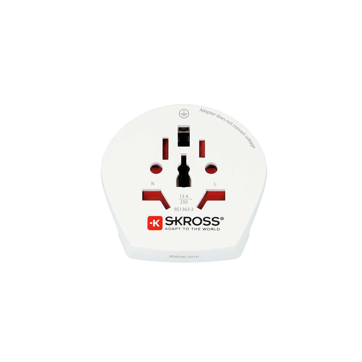 Adaptateur secteur skross haute qualité tout pays(220 pays) vers europe / france