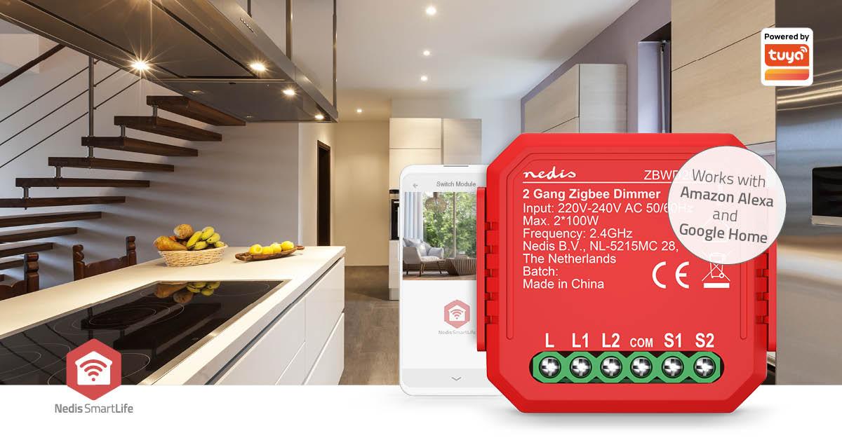 Variateur à double triac  zigbee 3.0  2x100 w