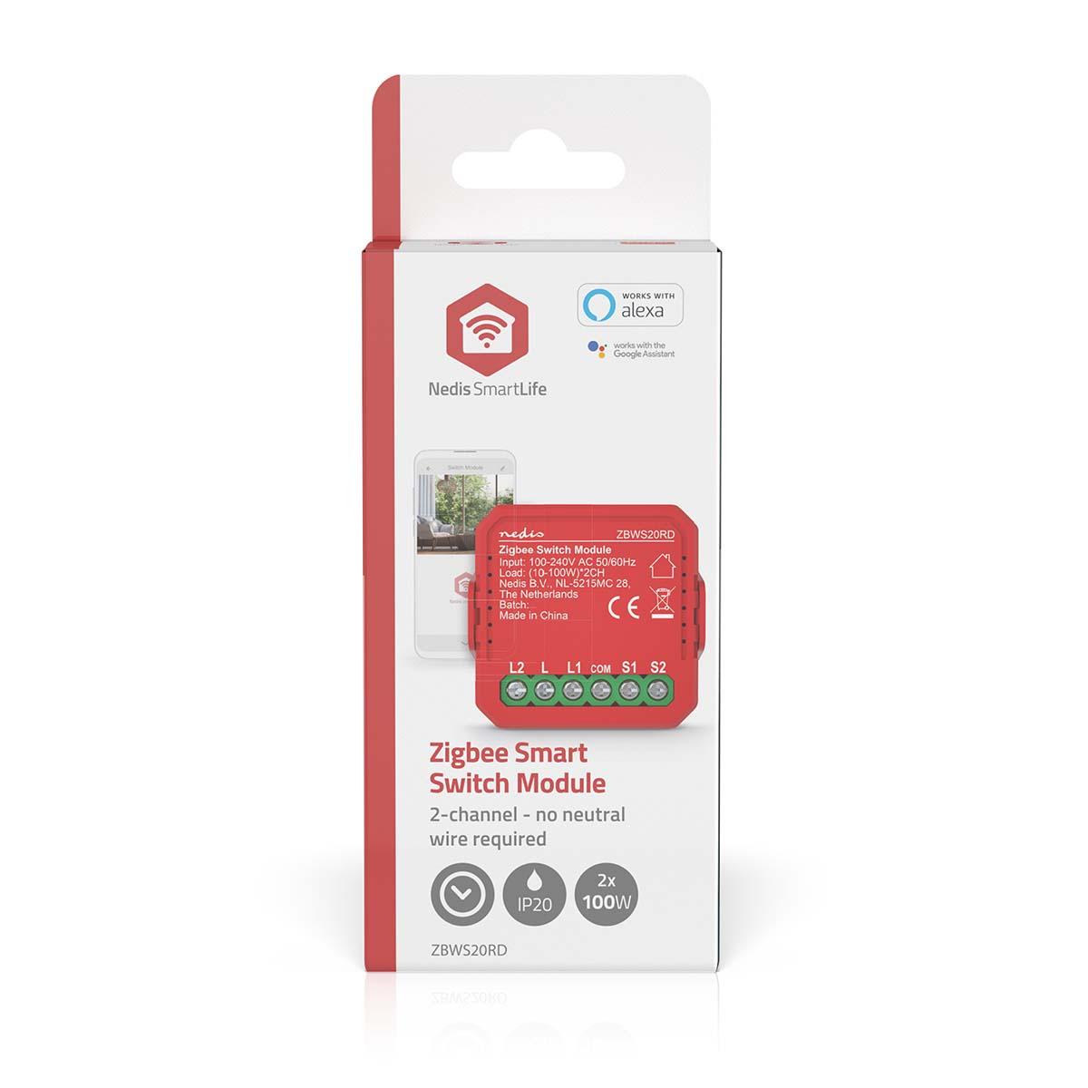 Module intégré smartlife interrupteur double |2 x 100 w  application disponible pour: android? / ios