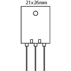 SI-N 230V 15A 150W 30MHZ TOP3L TOSHIBA (Complémentaire du transistor 2SA1943)