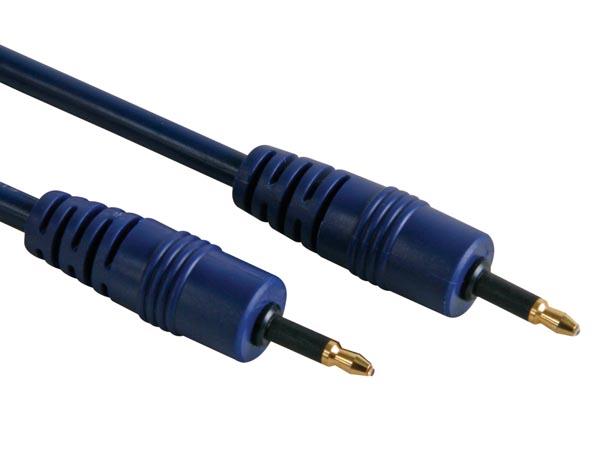 Cable optique - 3.5mm con vers 3.5mm con, od=5mm, longueur=2.5m