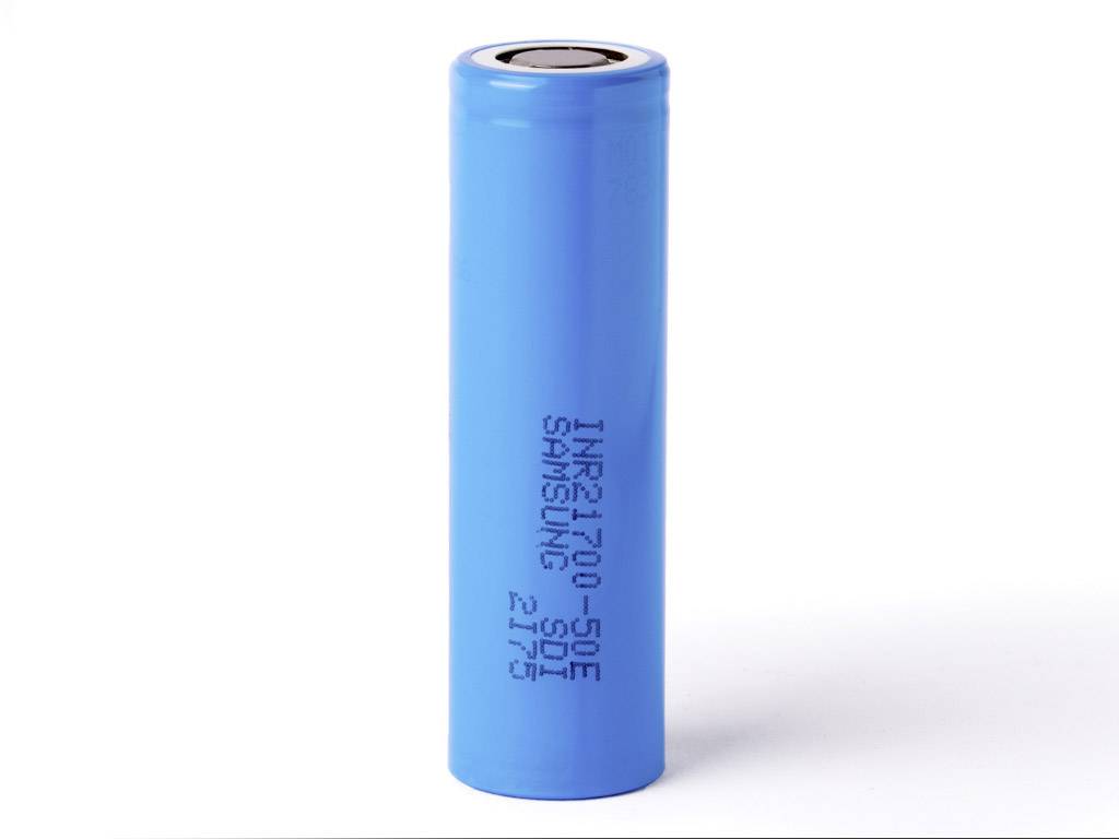 Batterie lithium-ion  samsung 21700  3,6v  5000mah  Ø21,2x70,8mm 10a