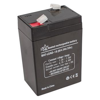 Batterie étanche au plomb standard 6v 4.5a 70x47x 106mm