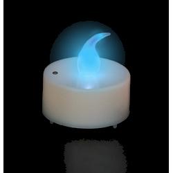 Bougie à led lumière bleue eclairage : imitation bougie (flamme vacillante) + fonction arret en soufflant