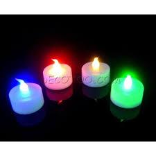 Bougie à led lumière multicolore eclairage : imitation bougie (flamme vacillante) + fonction arret en soufflant
